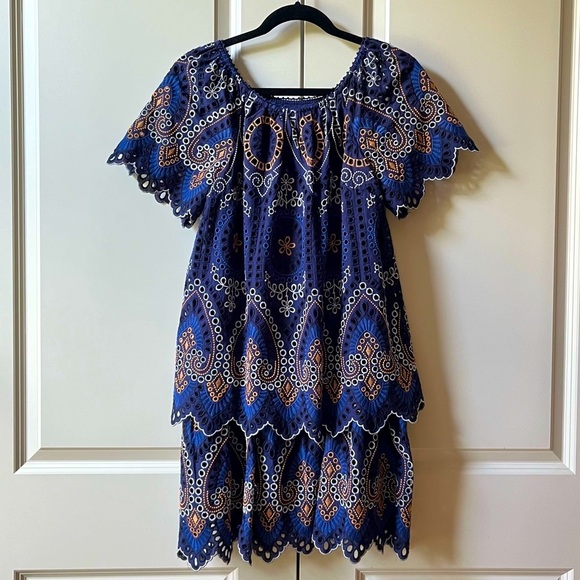 Like New Anthropologie Nori Eyelet Tunic Dress - Picture 2 of 11
